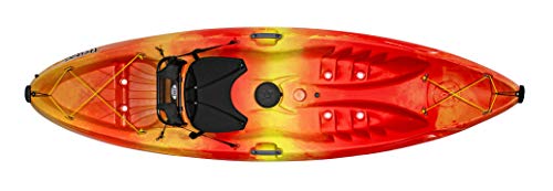 Perception Kayaks Tribe 9.5 | Sit on Top Kayak | Recreational Kayak | 9' 5" | Sunset