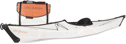 Oru Kayak Bay ST Pro Bundle | Incl. Foldable Kayak, Fiberglass Paddle, Gel Seat, Pack, Float Bags, Bottle - Lake, River & Ocean Kayaks - Intermediate - Kayak Size: 12'3" x 25", 26 Lbs