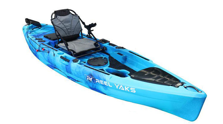 11' Rubicon Paddle Drive Fishing Kayak | suitable for ocean lakes rivers | easy to carry